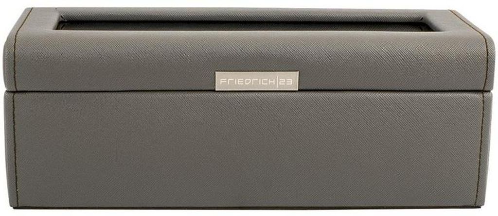 Friedrich23 - Uhrenkoffer Bond-Edition Feinsynthetik 4 Uhren taupe 20115-3