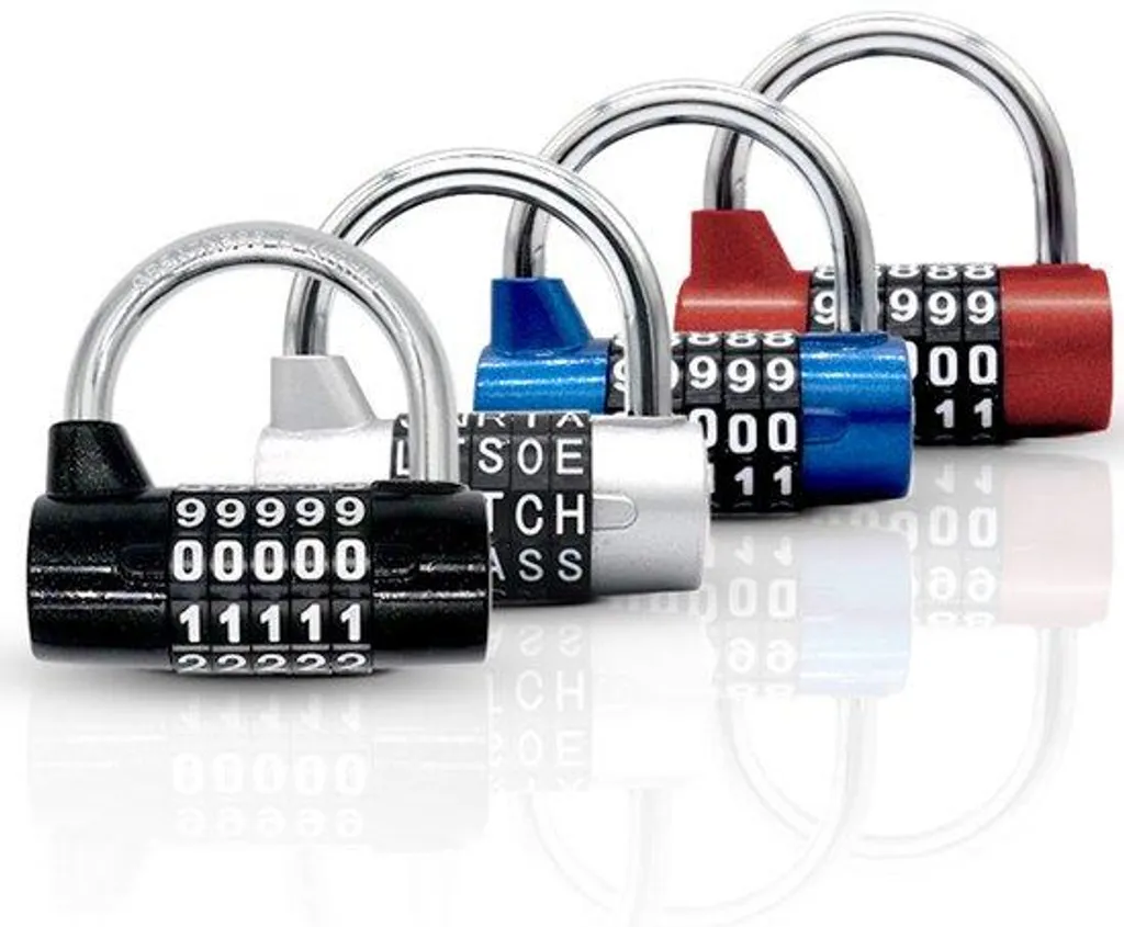 Cadenas anti-vol 4 chiffres robuste avec anse longue pour valises
