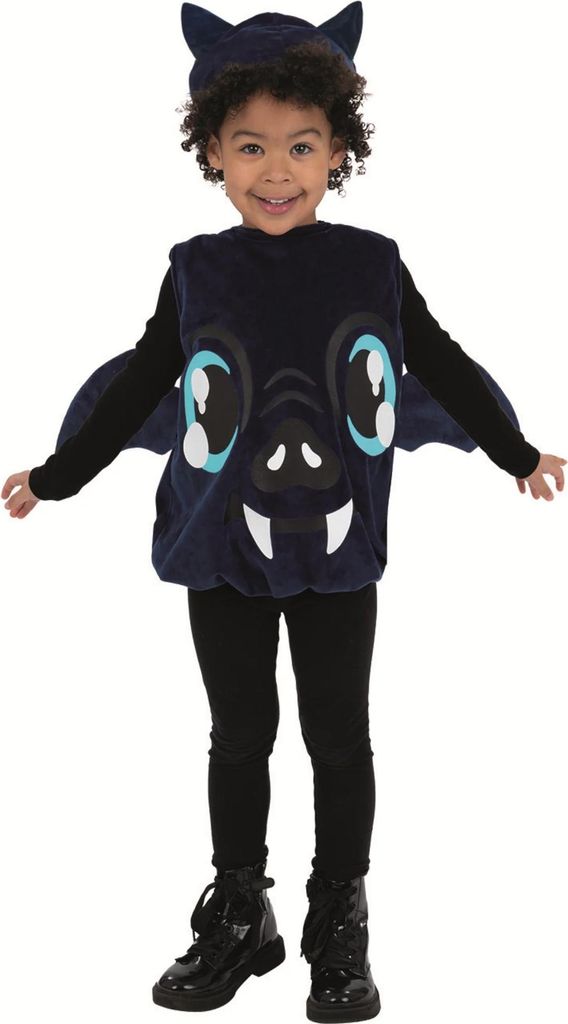 Smiffys - Fledermaus-Kostüm für Kleinkind SM3450 (92) (Schwarz)