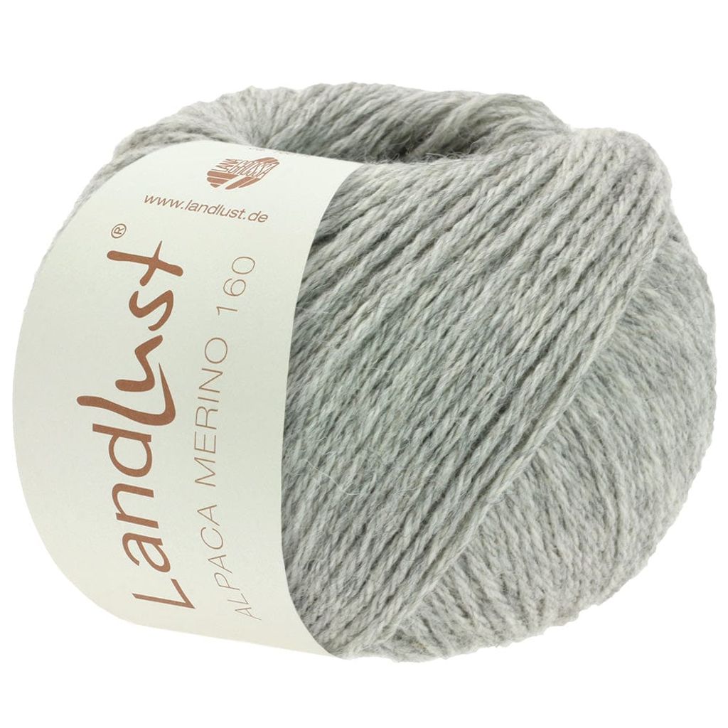 Lana Grossa - Landlust Alpaka Merino 160 0407 hellgrau Produktbild 
