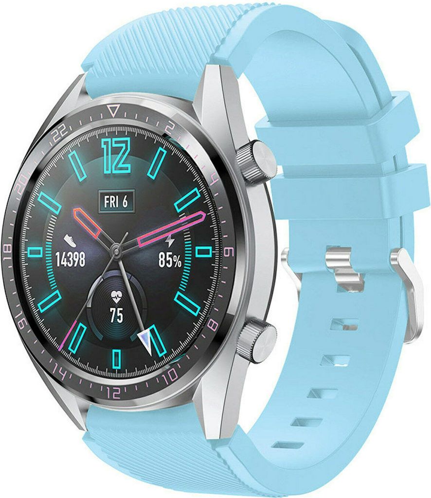 Strap-it Huawei Watch GT 2 Silikonarmband (SandBlau)