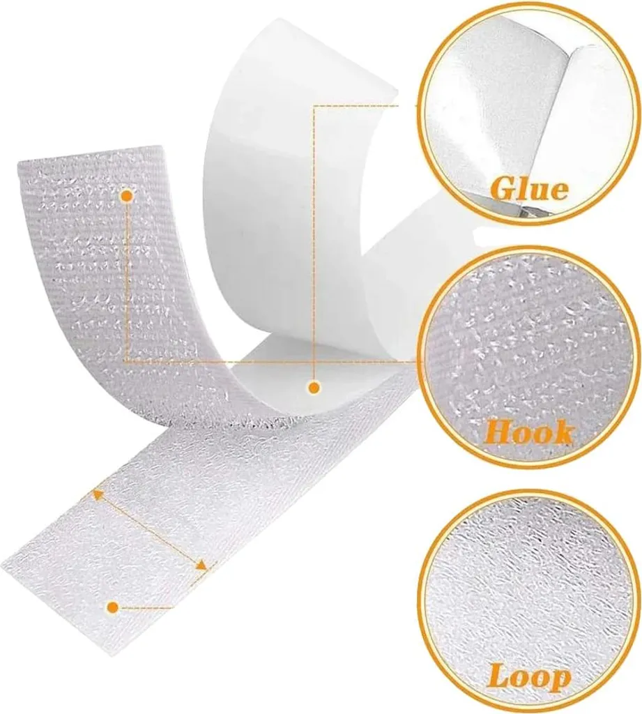 Bande velcro autocollante blanche : fixez sans percer ni abîmer vos murs