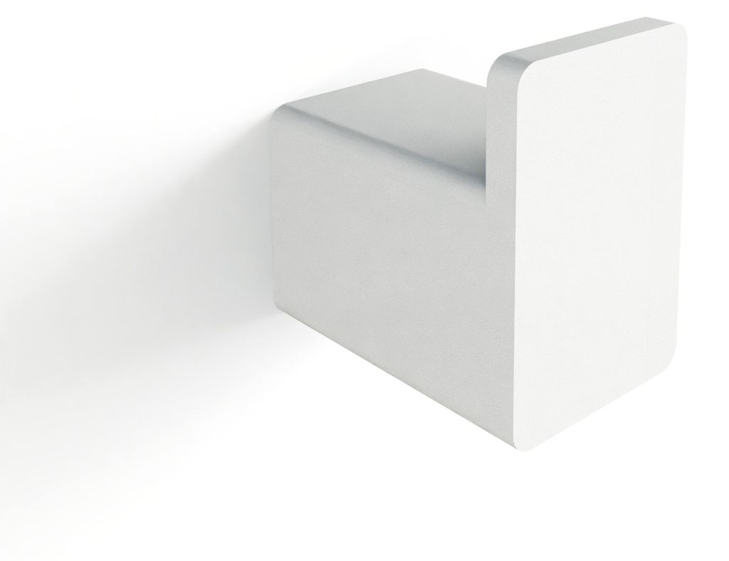 Set di 3 ganci minimalisti PALO, in metallo, colore bianco, Immagine del prodotto 