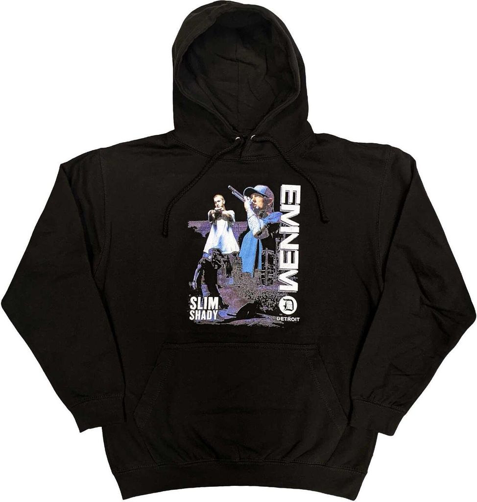 Eminem - "Detroit" Hoodie zum Überziehen für Herren/Damen Uni RO3789 (XL) (Schwarz)