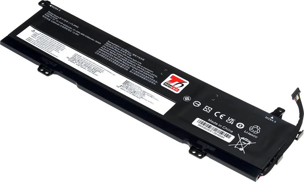 Batteria Lenovo L17L3PE0 11.4V 4520mAh | Ricambio T6 Power per Yoga 730