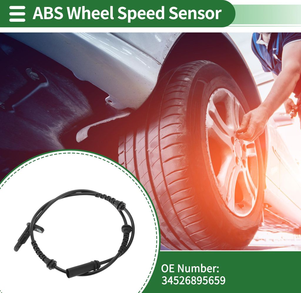 ABS Radgeschwindigkeitssensor ABS Sensor Antiblockiersystem Sensor Nr.34526895659 für BMW X3 2018 1 Stück Hinten Links Hinten Rechts