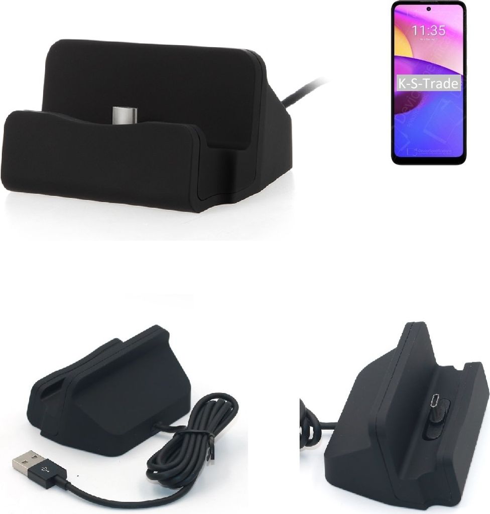 K-S-Trade Docking-Station kompatibel mit Lenovo K14 Plus Ladestation Dock Ladegerät Docking Station Tischständer Ständer inkl. USB Typ C Kabel