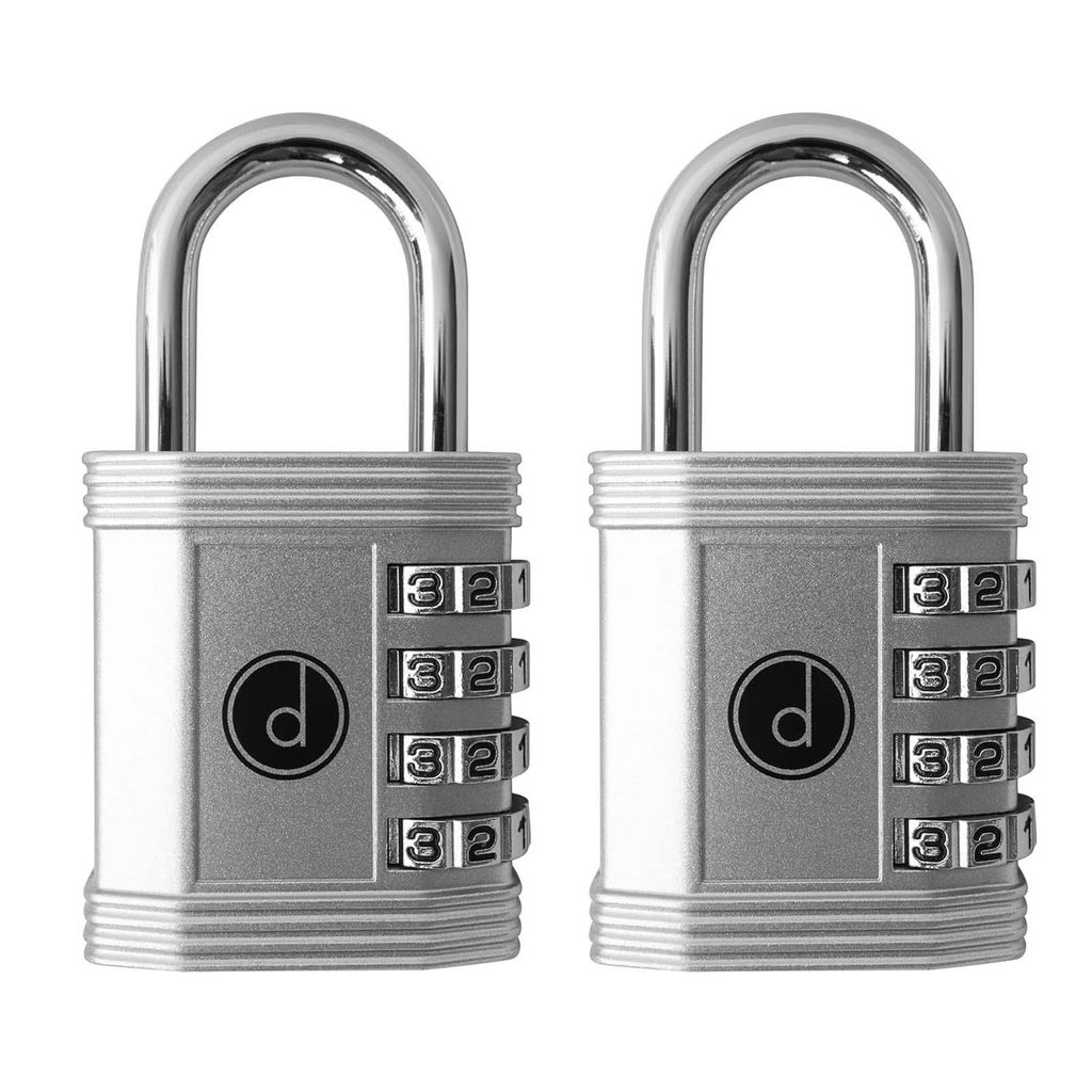 2x Vorhängeschloss 4-Stellig Zahlencode Zahlenschloss Produktbild 