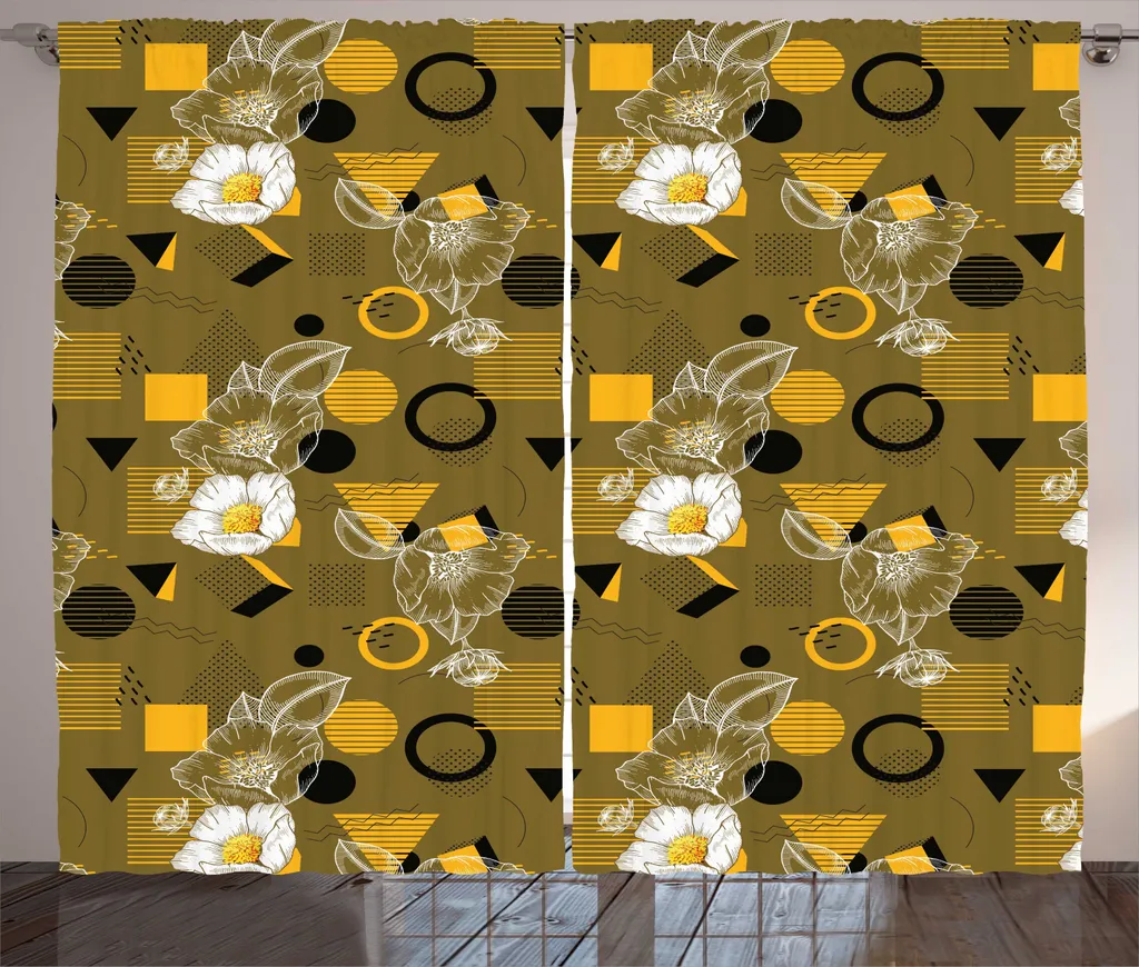 Rideaux de Salon Bohème pour Ambiance Chaleureuse - Set de 280 x 225 cm