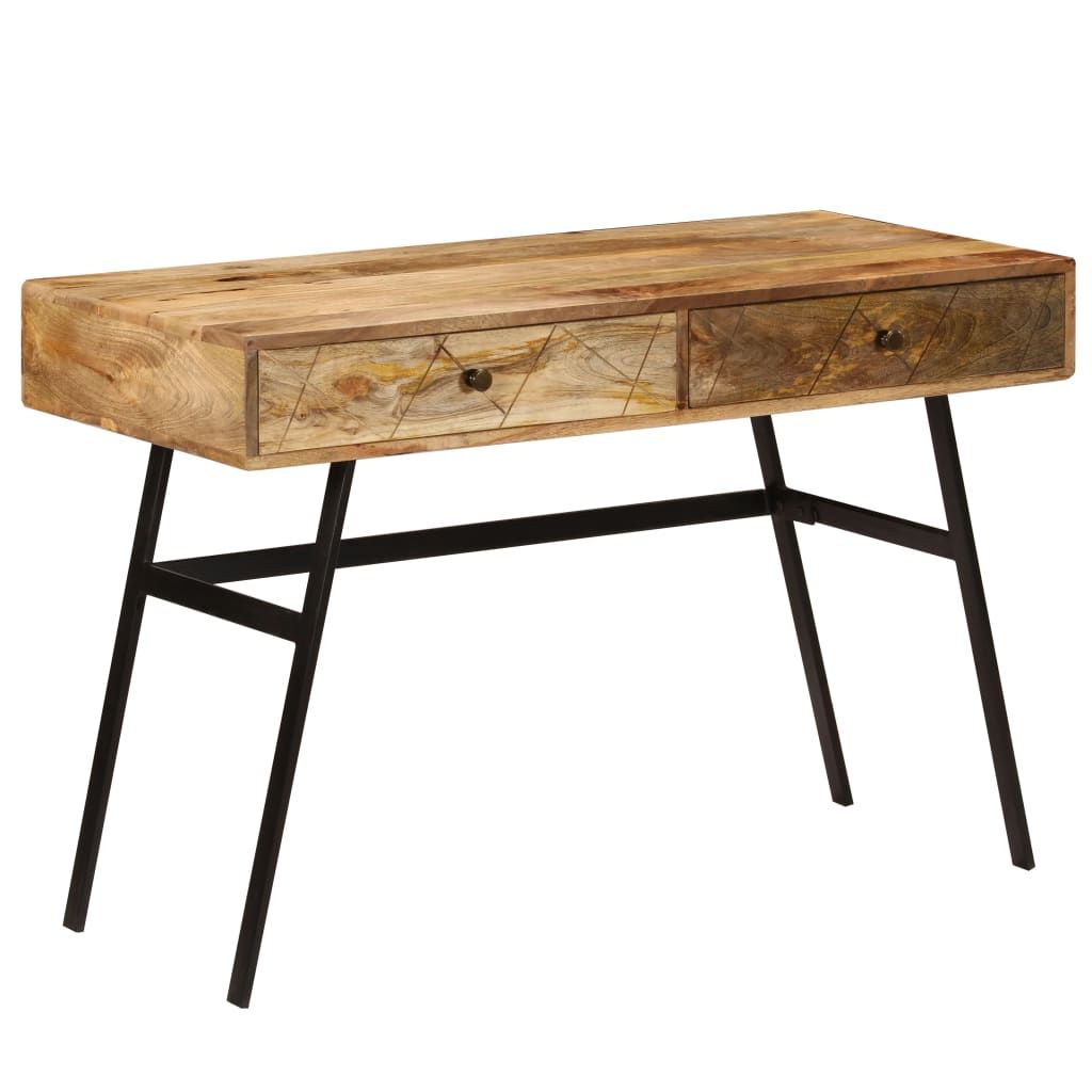 Psací stůl se zásuvkami 110 x 50 x 76 cm masivní mangovník, Obrázek produktu 