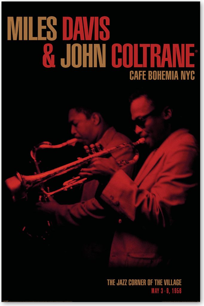 M. Davis & J. Coltrane Poster Cafe Bohemia NYC 61 x 91,5 cm Produktbild 