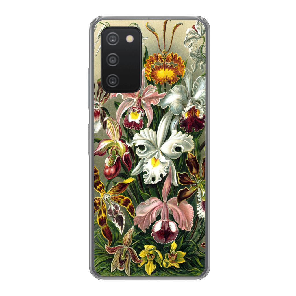 MuchoWow Handyhülle Schutzhülle Hülle für Samsung galaxy a73 Orchidee - Haeckel - Kunst Silikon Softcase Handy Hülle - Handyhülle
