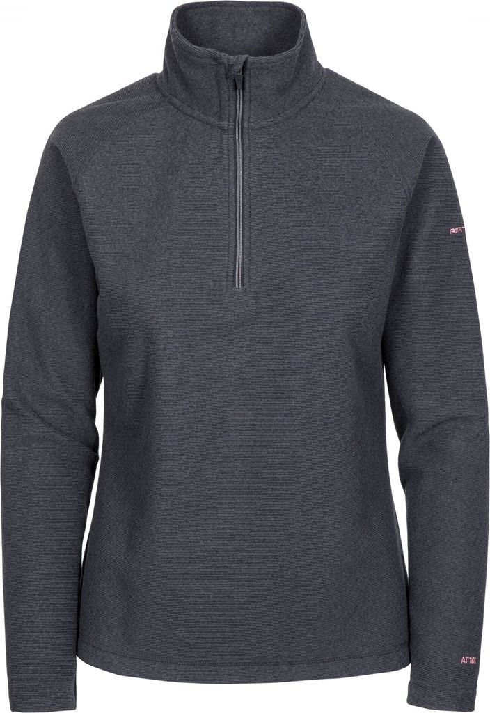 Trespass Damen Fleece-Top Meadows mit Reißverschluss bis zur Brust TP4176 (XL) (Anthrazit)