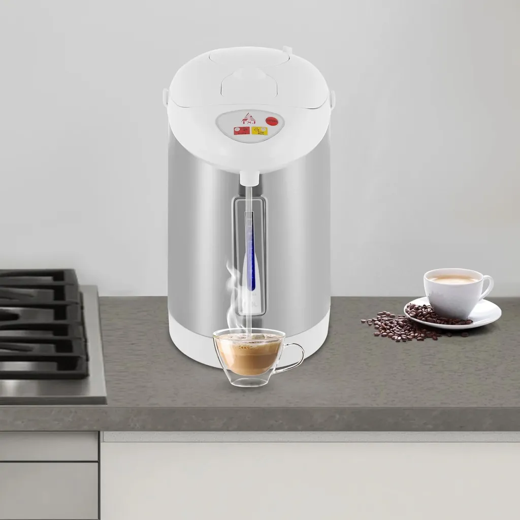 Thermos Électrique 3L en Acier Inox - Distributeur d'Eau Chaude 750W