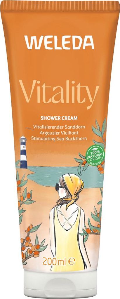 Weleda Vitality Shower – krem pod prysznic z rokitnikiem, Zdjęcie produktu 