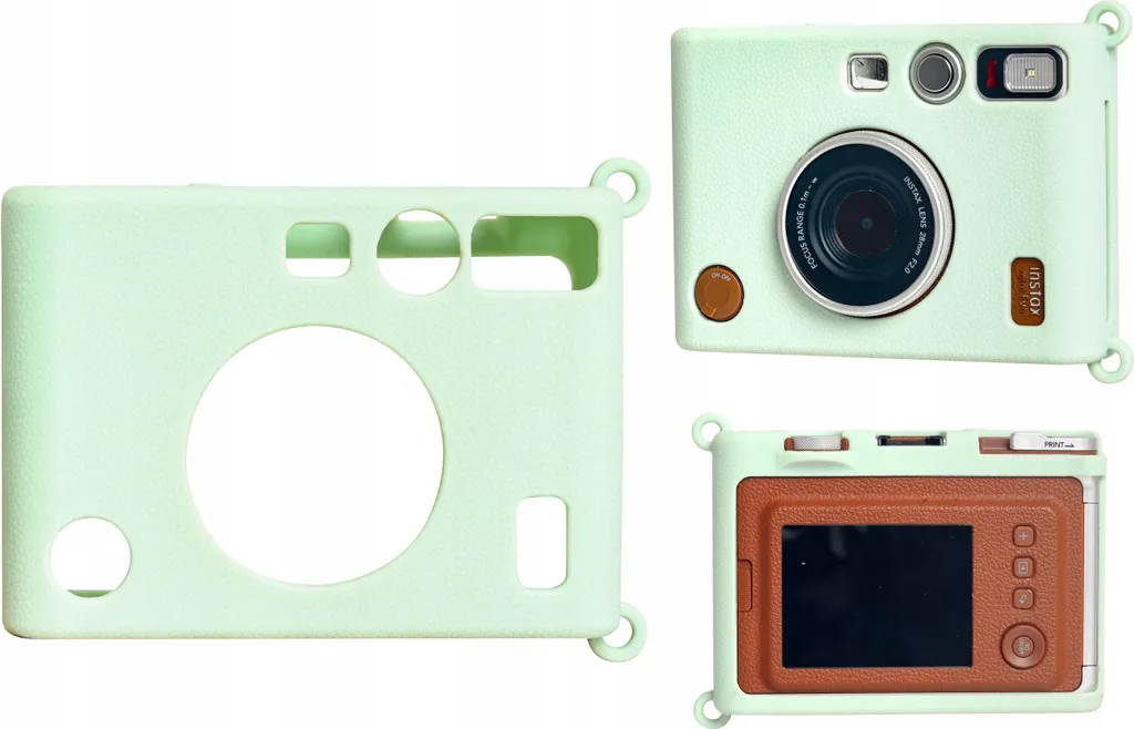 Étui Silicone Fujifilm Instax Mini Evo Vert - Protection Appareil Photo