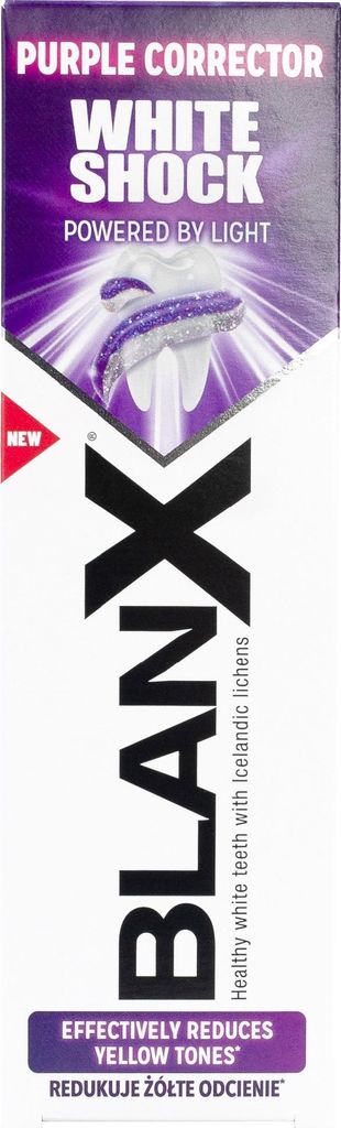 BLANX White Shock Purple Whitening Zahnpasta 75 ml