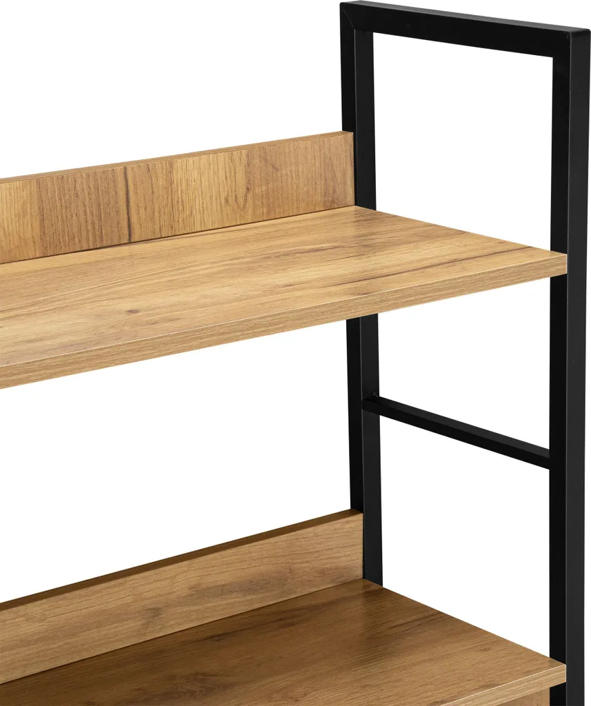 Bibliothèque Varberg Craft bois et métal 5 niveaux pour salon et bureau - 8