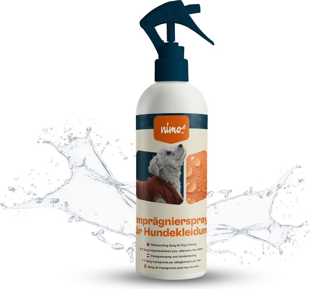 nimo Imprägnierspray für Hundebekleidung | Spray-On Imprägnierung | Imprägnierung, Versiegelung gegen Nässe und Schmutz | Atmungsaktiv | Imp...