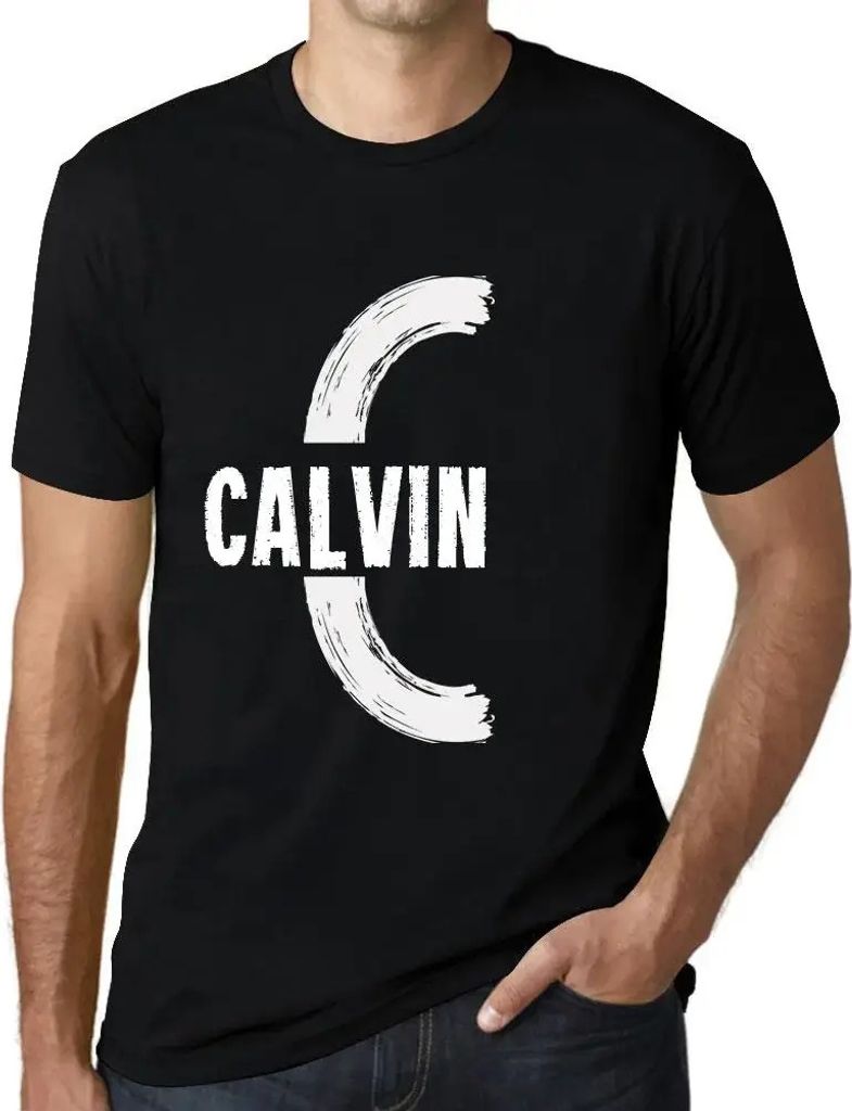 Herren Grafik T-Shirt Calvin Öko-Verantwortlich Vintage Jahrgang Kurzarm Lustige Druck Geburtstag Geschenk Mann