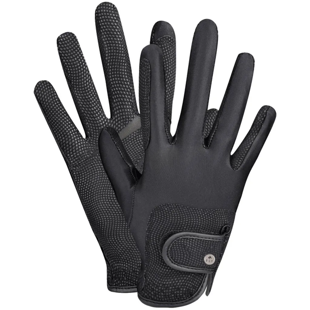 Gants d'équitation Metropolitan noir XL pour le dressage et le CSO