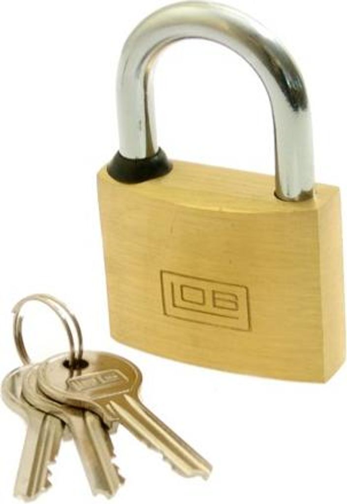 Vorhängeschloss mit Messingriegel KD-40