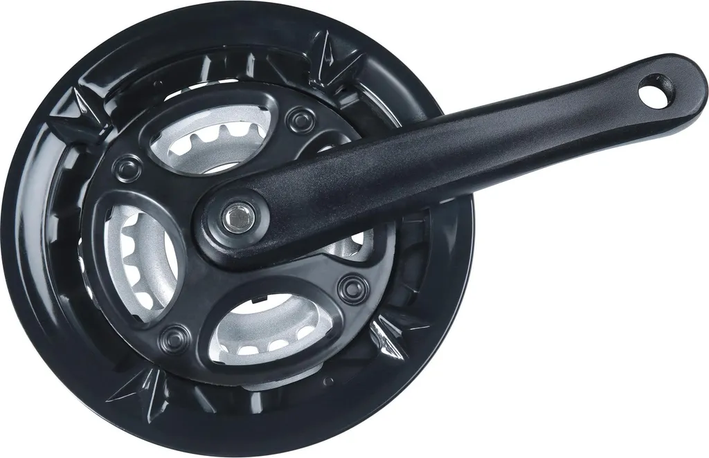 Pédalier anti saut de chaîne pour vélo de route et VTC alu 170 mm