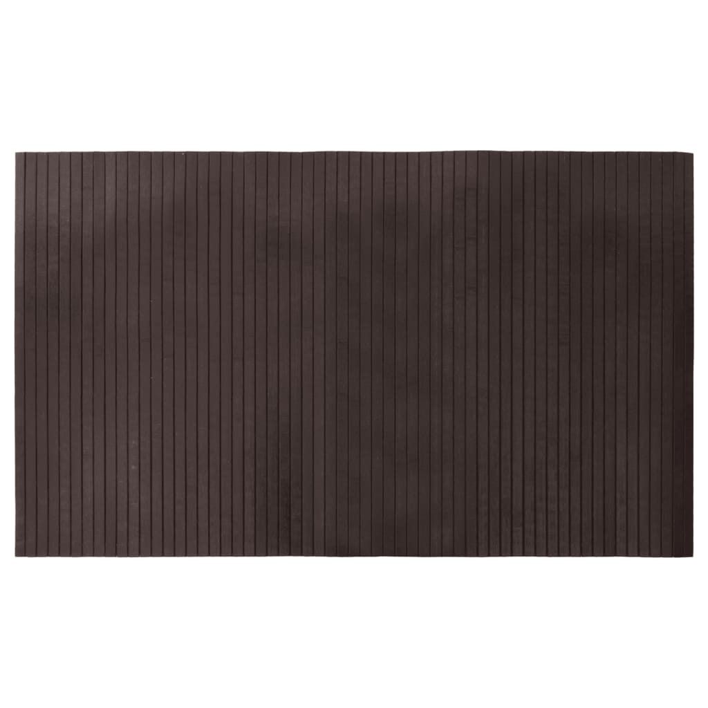 vidaXL Tapis Rectangulaire Marron Foncé 60x100 cm Bambou Image du produit 