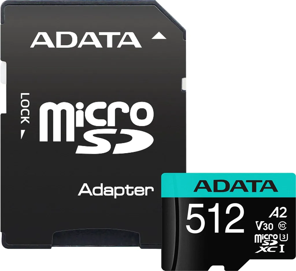Extension Mémoire MicroSDXC 512 Go Adata Premier Pro contre Saturation