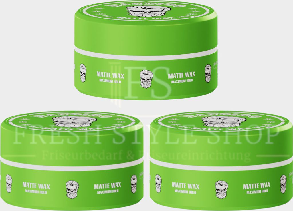 3 x Bandido Haar Wax Hair Wax Haarwachs 150ml Matte Starker Halt
