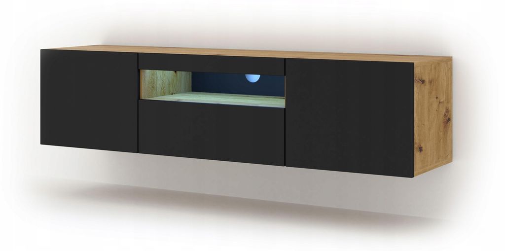 Homlando szafka RTV AURA 150 cm dąb artisan Zdjęcie produktu 