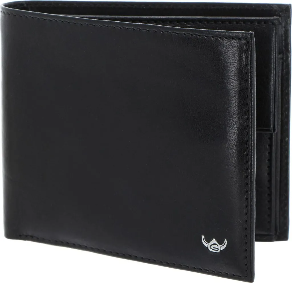 Golden Head Colorado Billfold Nero: Portafoglio Uomo in Pelle Pregiata