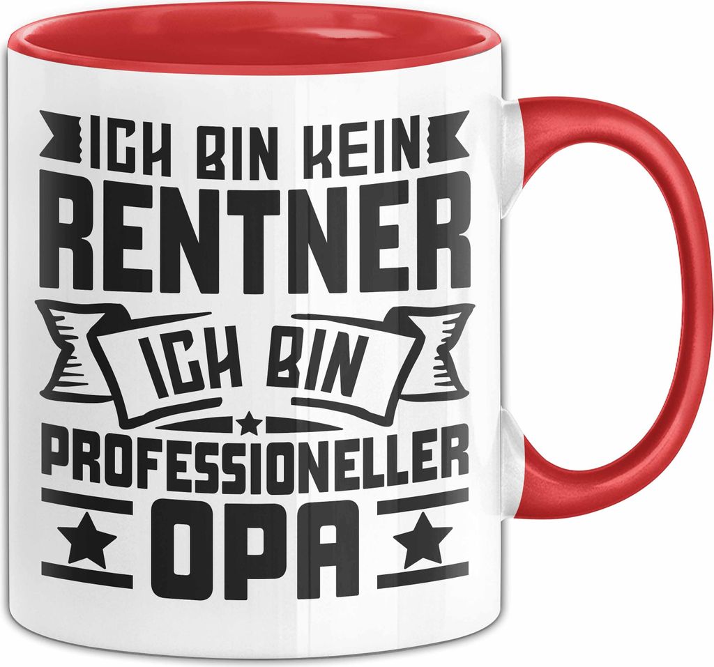 Lustiges Kein Rentner Sondern Opa Ruhestand Geschenk Tasse Produktbild 