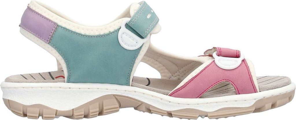 Rieker Damen Sandale bunt Trekking Outdoor gepolstert Produktbild 3