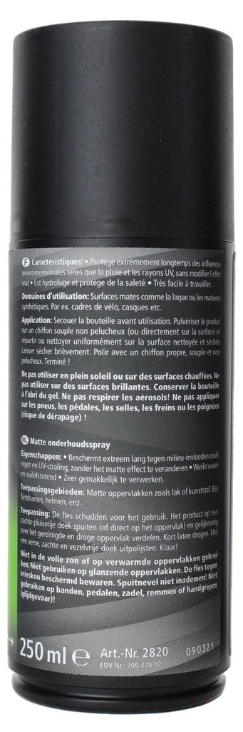 Dr. Wack - F100 Fahrrad Matt-Pflege Spray, erhält den Produktbild 
