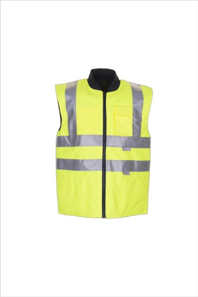Planam Warnschutz Winterweste uni Gr. 2XL gelb