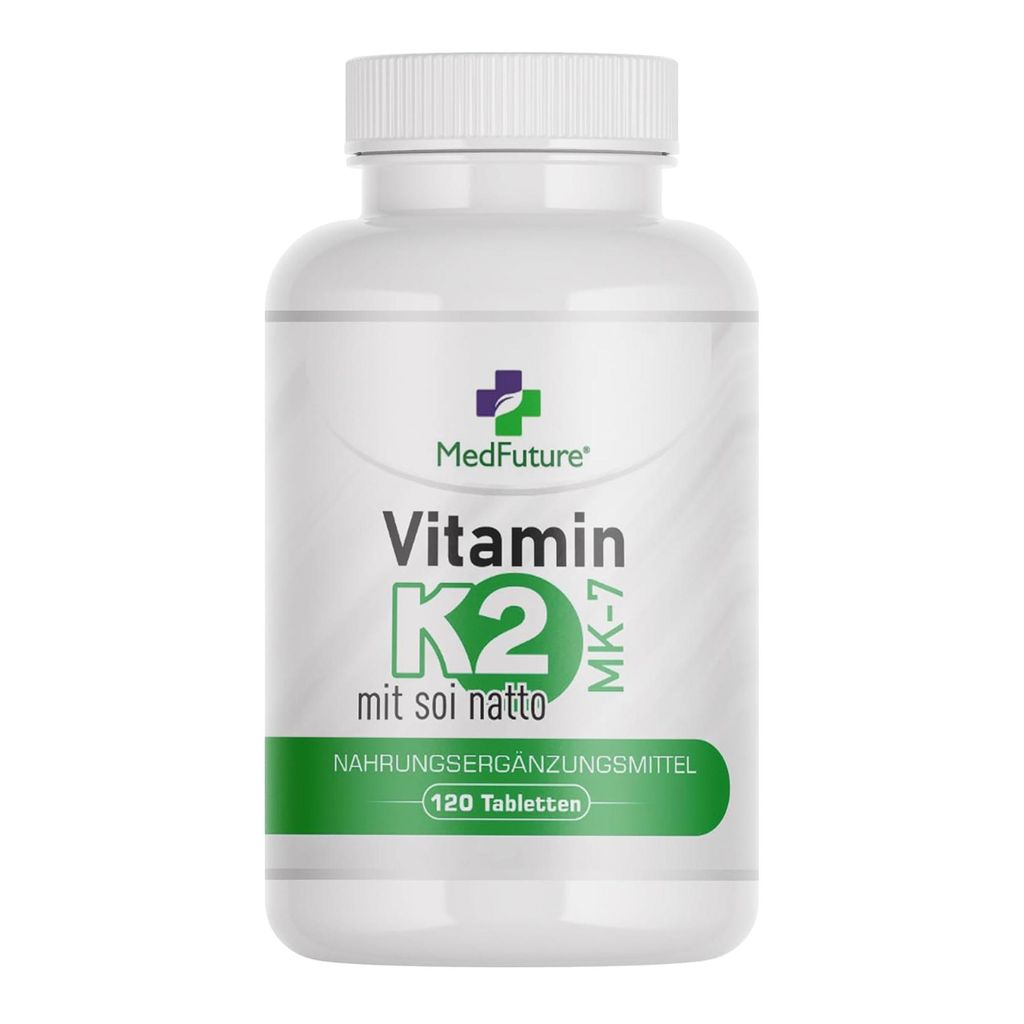 Vitamin K2 MK-7 100 μg – 120 Tabletten – Hochdosiertes K2 Vitamin als Menaquinon-7 – Premium Vitamin K Tabletten