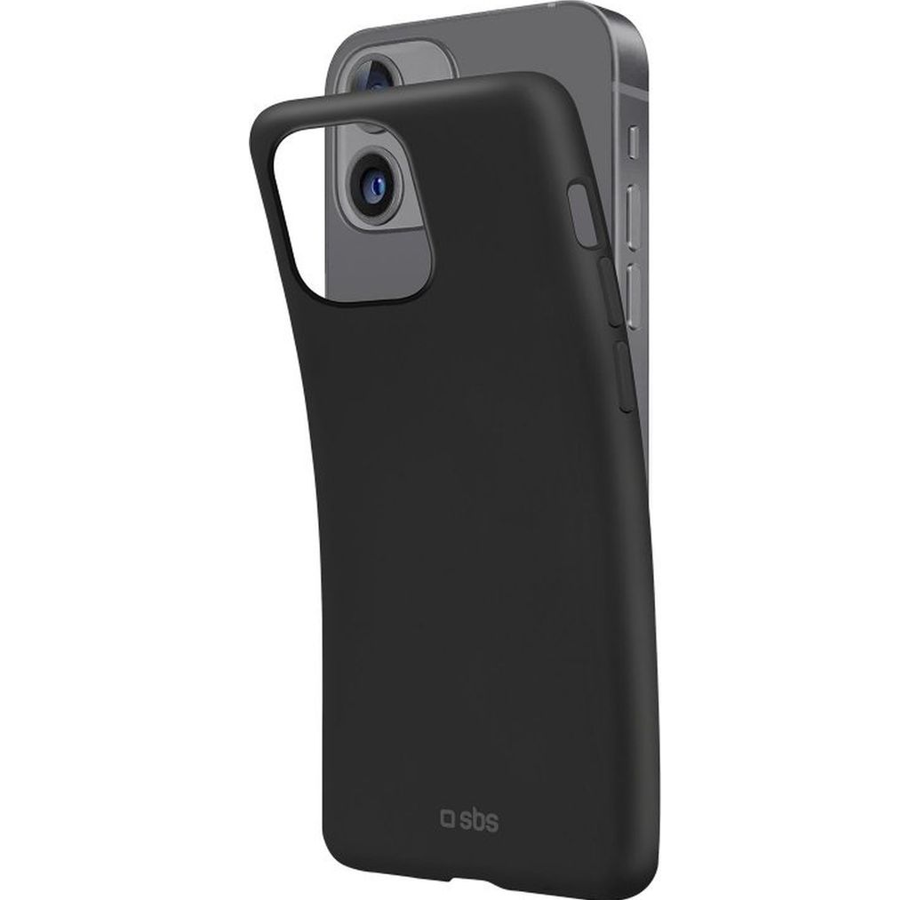 SBS Polo One Cover aus Silikon für iPhone 13, schwarz