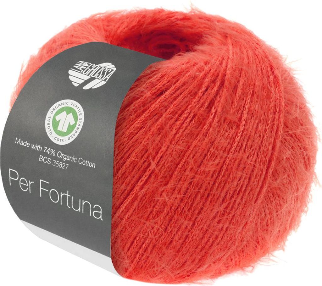 Lana Grossa - Per Fortuna GOTS 0064 leuchtendrot