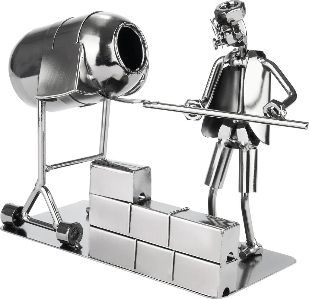 Regalo Originale Muratore: Omino Viti Betoniera BRUBAKER Metallo