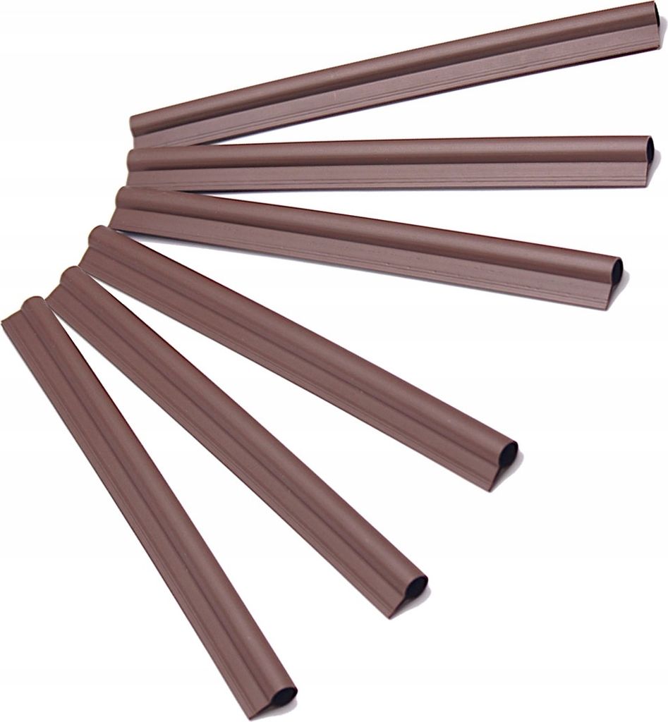 KADAX Clips für Zaunbandplatten Braun 6 Stk.