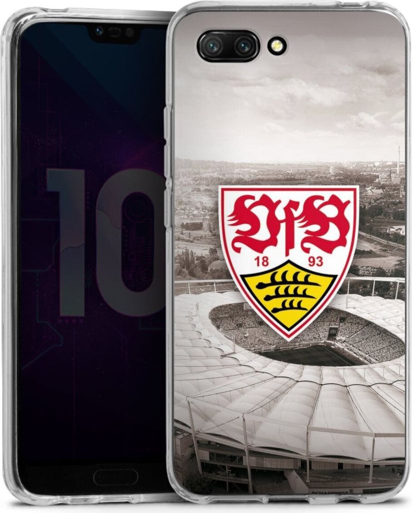 DeinDesign Handyhülle für Huawei Honor 10 Silikon Hülle Case Smartphone Schutzhülle Offizielles Lizenzprodukt Stadion VfB Stuttgart