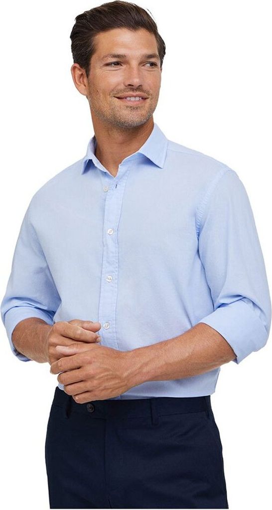 FaÇonnable Tex Langarmhemd Blau L Mann Blau L