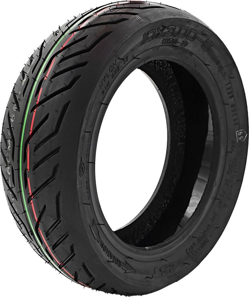 Avizar, Tubeless Reifen 10′′ für Dualtron Victor Nami Klima pannensicher, Schwarz