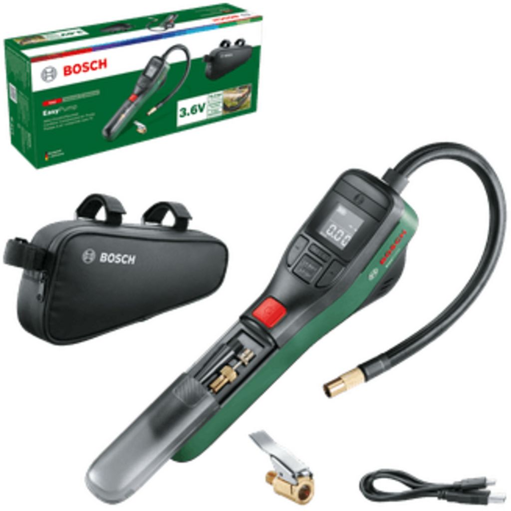 Pompe à air comprimé 3.6V EasyPump + accessoires - BOSCH Image du produit 