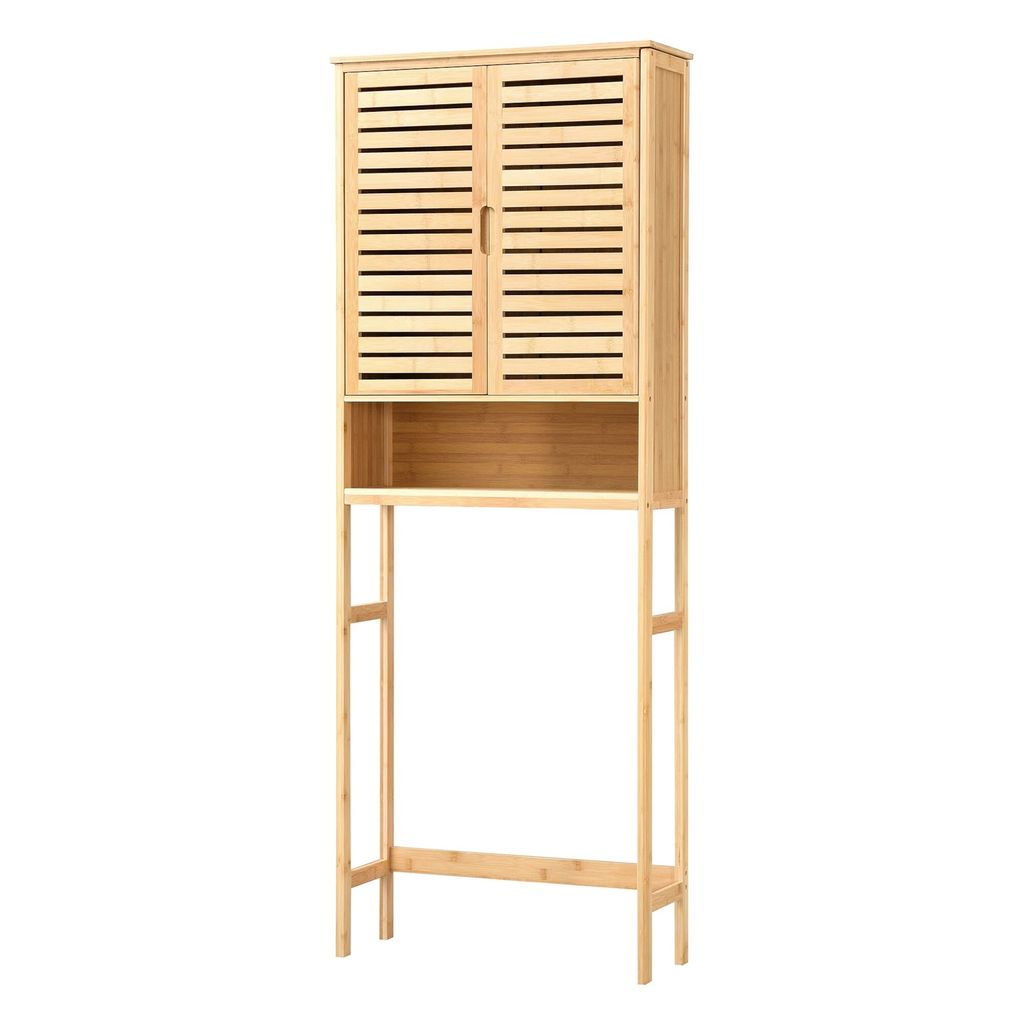 In And OutdoorMatch Umbauschrank Bennett - Toilettenumbau - Bambus - 170 x 66 x 23 cm - umweltfreundliches Material - stilvolle Optik