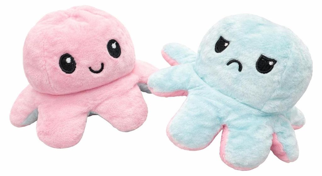 Oktopus Reversible Rainbow Kuscheltier Wende Plüschtier Produktbild 