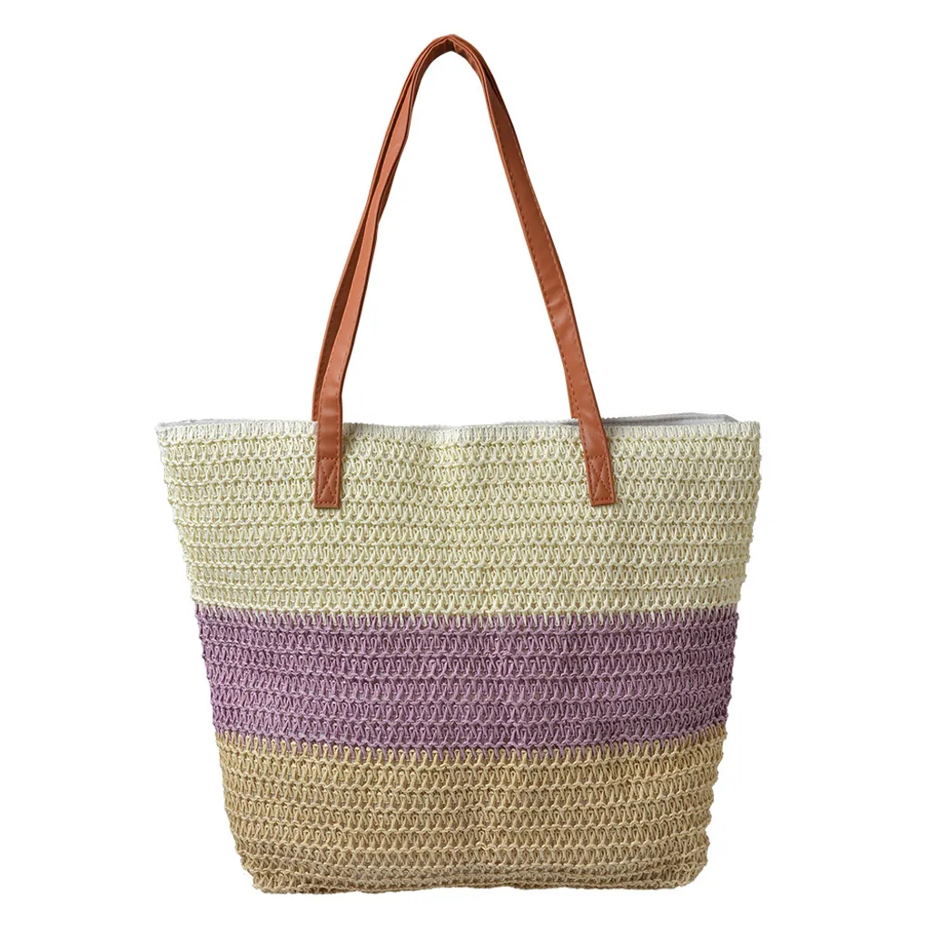 Grand Sac de Shopping Violet Juleeze - Cabas Élégant Format 50x40 cm