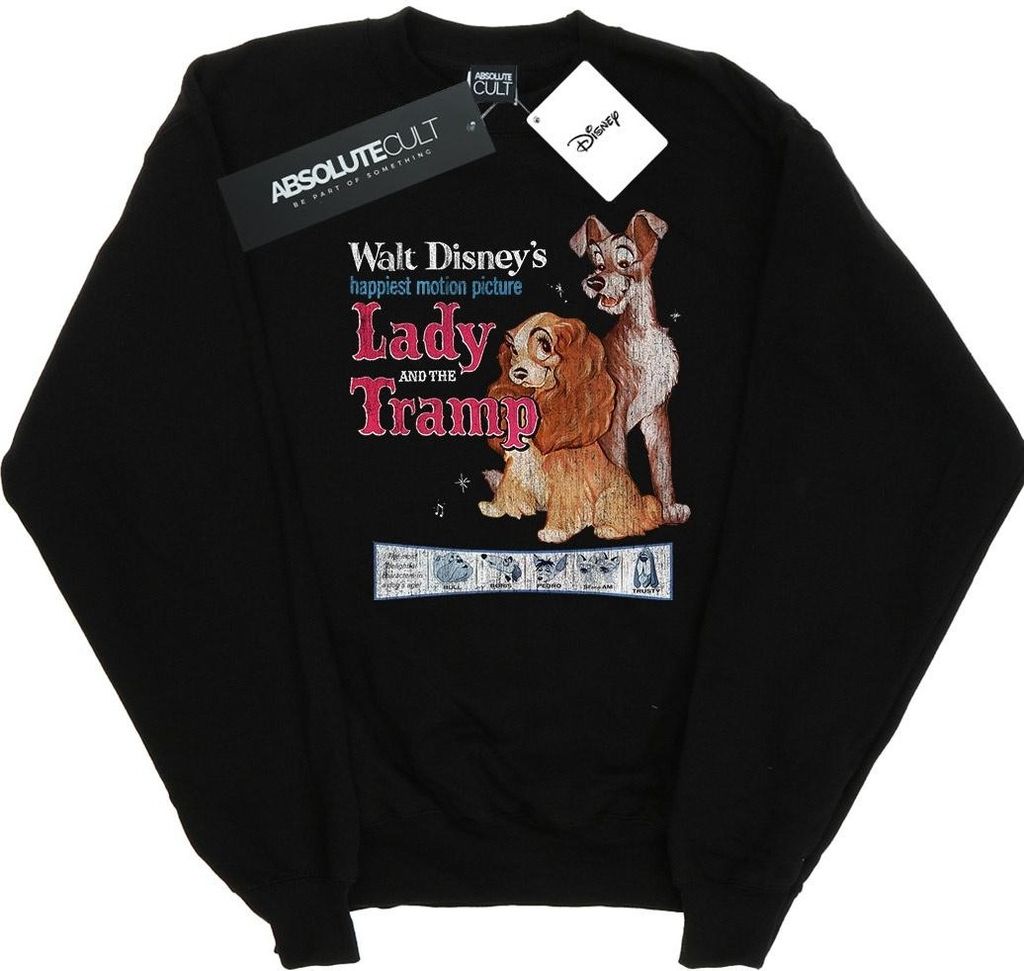 Disney - "Lady And The Tramp" Sweatshirt für Herren BI18280 (4XL) (Schwarz)