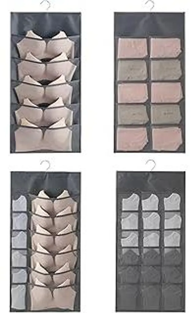Organizer Per Biancheria Intima, Calzini, Reggiseni, Grigio